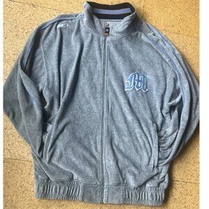 Velour Zip-Up Track Jacket